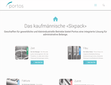Tablet Screenshot of portos.ch